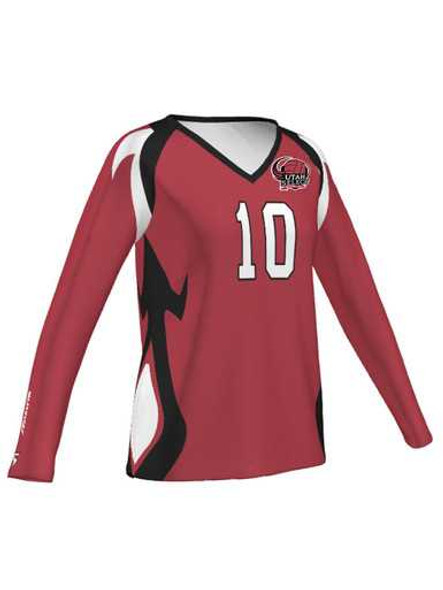 Control Series - Quick Ship "Double Block" Custom Sublimated Volleyball Jersey Long Sleeve Volleyball Jerseys All Sports Uniforms