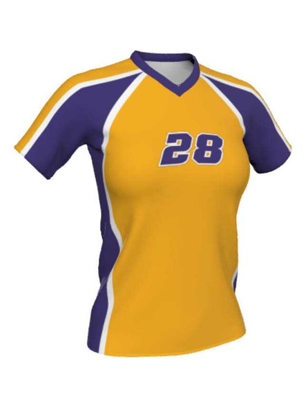 Control Series - Quick Ship "Short Sleeve Flare" Custom Sublimated Volleyball Jersey Short Sleeve Volleyball Jerseys All Sports Uniforms