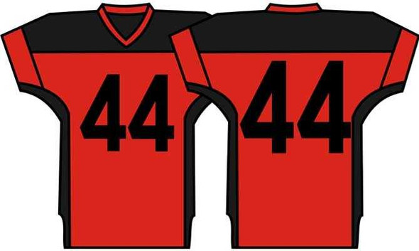 Football Practice Decoration Option #1 All Sports Uniforms