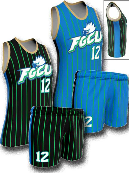 Quick Ship - Womens/Girls "Chain" Custom Sublimated Reversible Basketball Uniform Control Series Womens Reversible Basketball All Sports Uniforms