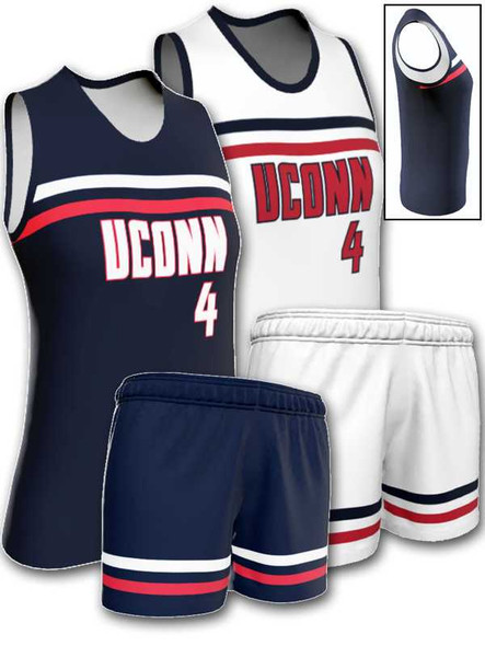 Quick Ship - Womens/Girls "Automatic" Custom Sublimated Reversible Basketball Uniform Control Series Womens Reversible Basketball All Sports Uniforms