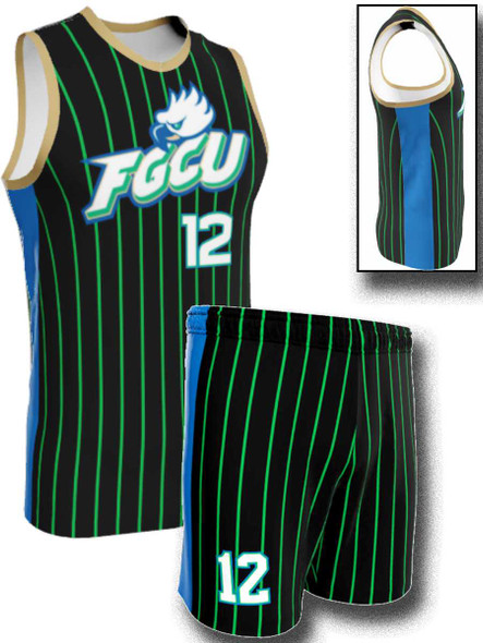Quick Ship - Adult/Youth "Chain" Custom Sublimated Basketball Uniform Control Series Adult Non-Reversible Basketball All Sports Uniforms