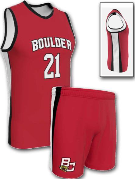 Quick Ship - Adult/Youth "Pivot" Custom Sublimated Basketball Uniform Control Series Adult Non-Reversible Basketball All Sports Uniforms