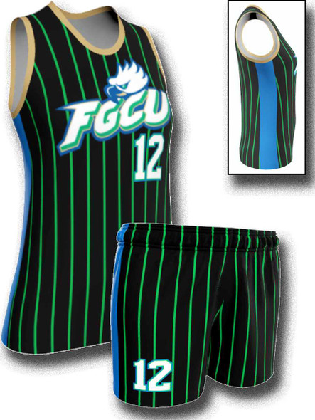 Quick Ship - Womens/Girls "Chain" Custom Sublimated Basketball Uniform Control Series Womens Non-Reversible Basketball All Sports Uniforms