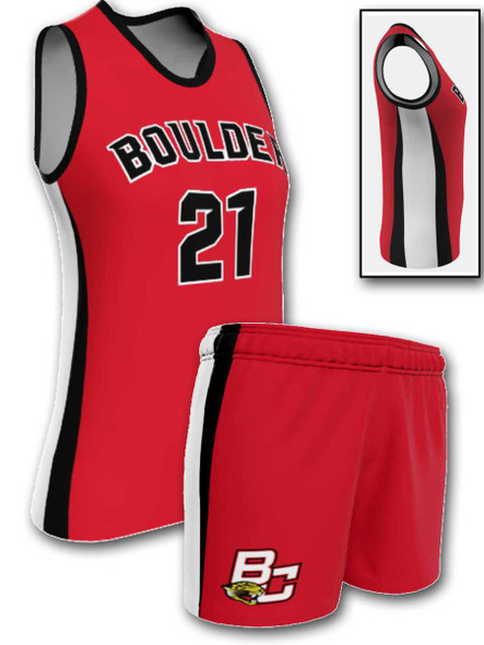 Quick Ship - Womens/Girls "Pivot" Custom Sublimated Basketball Uniform Control Series Womens Non-Reversible Basketball All Sports Uniforms