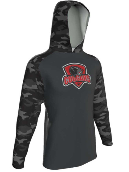 Control Series - Adult/Youth "Curve Digi Camo" Custom Sublimated Long Sleeve Hooded Shooting Shirt Hooded Sublimated Shooting Shirts All Sports Uniforms