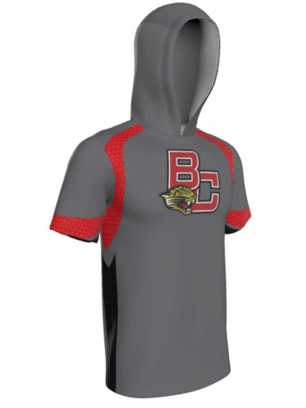 Control Series - Adult/Youth "Closer Style" Custom Sublimated Short Sleeve Hooded Shooting Shirt Hooded Sublimated Shooting Shirts All Sports Uniforms