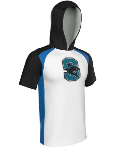 Control Series - Adult/Youth "Bronco" Custom Sublimated Short Sleeve Hooded Shooting Shirt Hooded Sublimated Shooting Shirts All Sports Uniforms