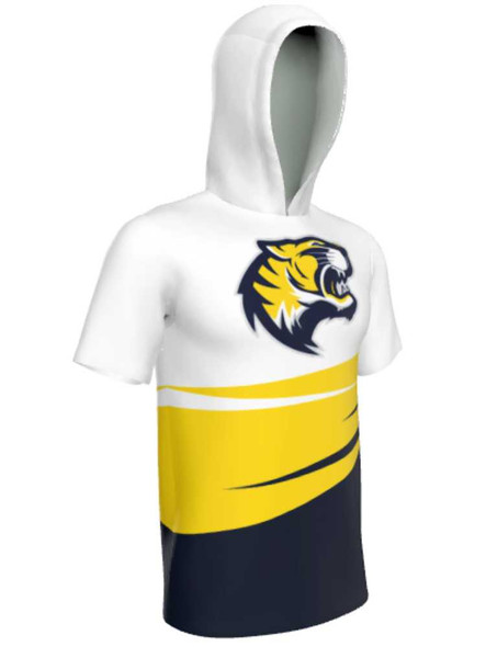Control Series - Adult/Youth "Hawk" Custom Sublimated Short Sleeve Hooded Shooting Shirt Hooded Sublimated Shooting Shirts All Sports Uniforms