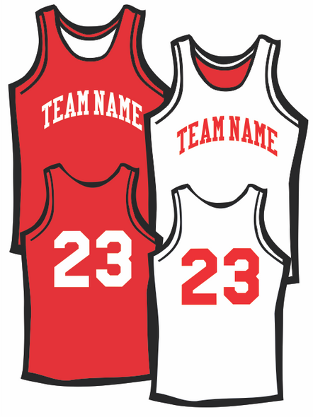 Basketball Reversible Decoration Option #3 Decoration Products All Sports Uniforms