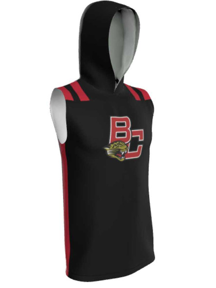 Control Series - Adult/Youth "Tackle" Custom Sublimated Sleeveless Hooded Shooting Shirt Hooded Sublimated Shooting Shirts All Sports Uniforms