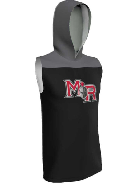 Control Series - Adult/Youth "Sideline" Custom Sublimated Sleeveless Hooded Shooting Shirt Hooded Sublimated Shooting Shirts All Sports Uniforms