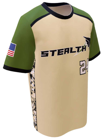 Control Series - "Digital Camo Hunter" Custom Sublimated Baseball Jersey Crew Neck / V-Necks All Sports Uniforms