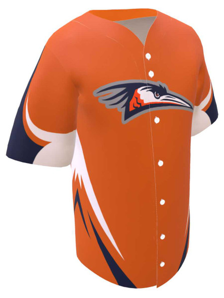 Control Series - "Monster" Custom Sublimated Button Front Baseball Jersey Button Fronts All Sports Uniforms