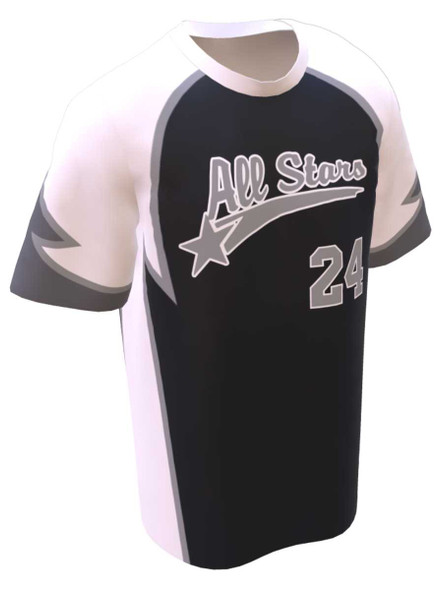 Control Series - "All Star II" Custom Sublimated Baseball Jersey Crew Neck / V-Necks All Sports Uniforms