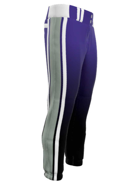 Juice Series - Womens/Girls "Brawl 3" Custom Sublimated Softball Pants Mid-Calf Softball Pants All Sports Uniforms