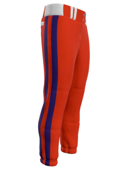Juice Series - Womens/Girls "Effort 2 - Two Stripes" Custom Sublimated Softball Pants Mid-Calf Softball Pants All Sports Uniforms