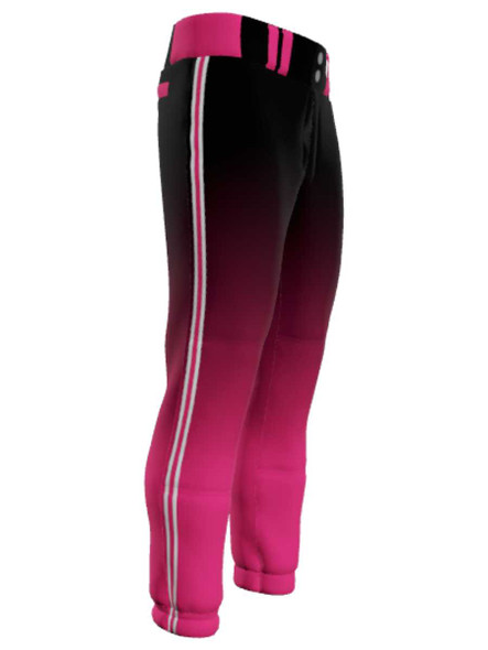 Juice Series - Womens/Girls "Southpaw 2 - Gradient" Custom Sublimated Softball Pants Mid-Calf Softball Pants All Sports Uniforms