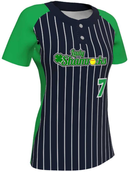 Juice Series - Premium "Slugger2" Custom Sublimated 2 Button Softball Jersey 2 Button Jerseys All Sports Uniforms