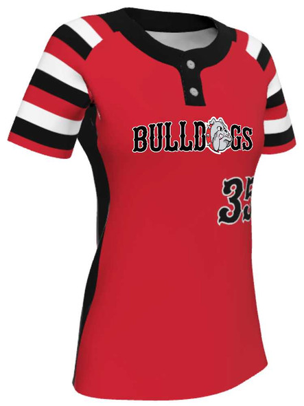 Juice Series - Premium "Platoon" Custom Sublimated 2 Button Softball Jersey 2 Button Jerseys All Sports Uniforms