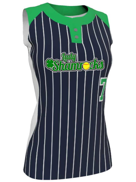 Juice Series - Premium "Slugger 2" Custom Sublimated Sleveless 2 Button Softball Jersey 2 Button All Sports Uniforms