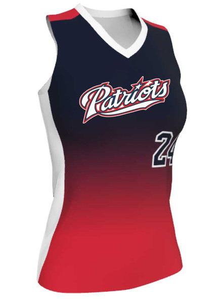 Juice Series - Premium "Breaker Gradient" Custom Sublimated Racerback Softball Jersey Racerback All Sports Uniforms