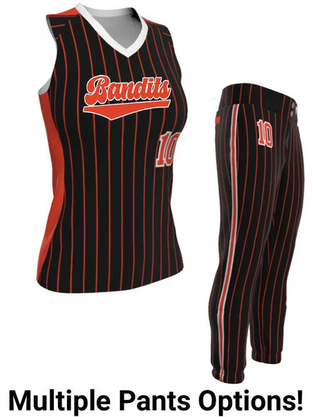 Juice Series - Premium "Stopper" Custom Sublimated Racerback Softball Set Racerback All Sports Uniforms