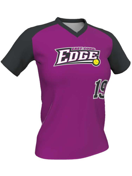 Quick Ship Juice Series "Curve" Custom Sublimated Softball Jersey Quick Ship Jerseys - 5 Days All Sports Uniforms
