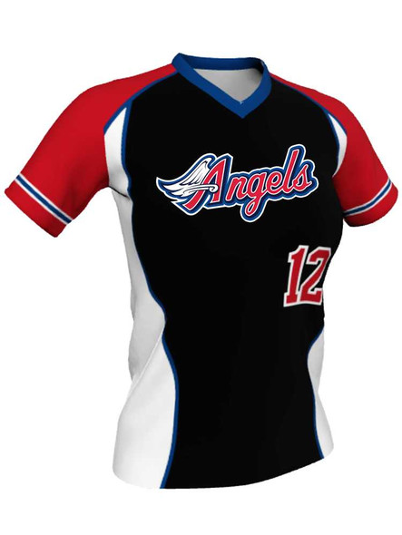 Quick Ship Juice Series "Stunner" Custom Sublimated Softball Jersey Quick Ship Jerseys - 5 Days All Sports Uniforms