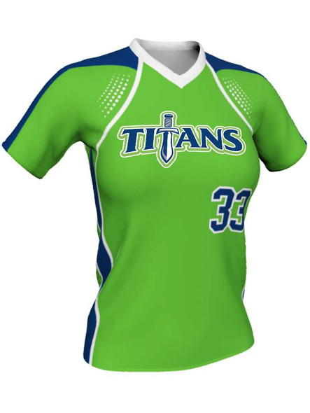 Quick Ship Juice Series "Torrent" Custom Sublimated Softball Jersey Quick Ship Jerseys - 5 Days All Sports Uniforms