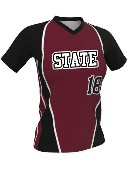 Quick Ship Juice Series "Typhoon" Custom Sublimated Softball Jersey Quick Ship Jerseys - 5 Days All Sports Uniforms