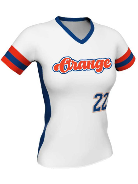 Control Series Premium "Brooklyn" Custom Sublimated V Neck Softball Jersey Premium Softball Vnecks All Sports Uniforms