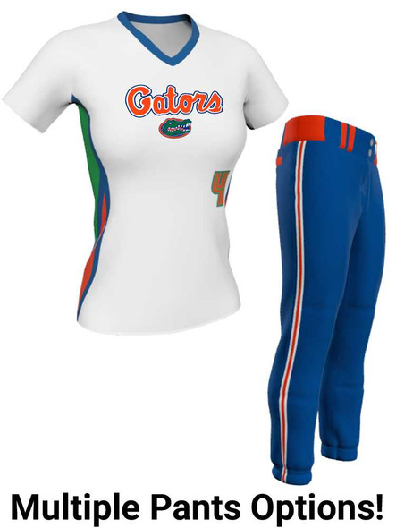 Control Series - Premium "Full Count" Custom Sublimated V Neck Softball Set Control Series V Neck - Crew Sets All Sports Uniforms