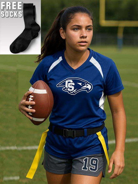 Copy of Girls "Lightweight End Zone" Flag Football Set Girls All Sports Uniforms