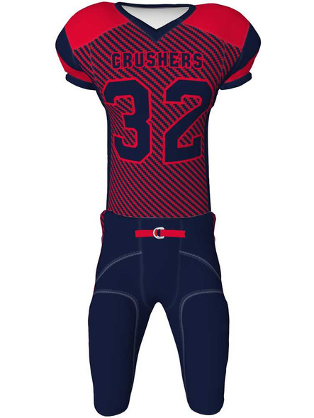 Quick Ship - "Hail Mary Carbon" 4 Way Stretch Pro Fabric Custom Sublimated Football Set Quick Ship Football Sets All Sports Uniforms