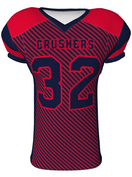Quick Ship - "Hail Mary Carbon" 4 Way Stretch Pro Fabric Custom Sublimated Football Jersey Quick Ship Football Jerseys All Sports Uniforms