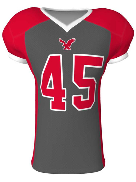 Quick Ship - "Hike" 4 Way Stretch Pro Fabric Custom Sublimated Football Jersey Quick Ship Football Jerseys All Sports Uniforms
