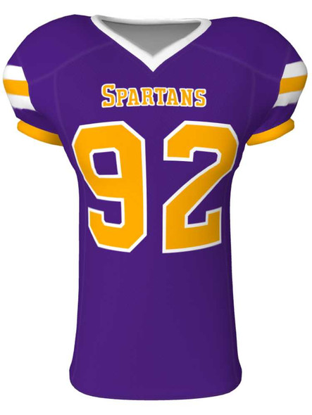 Quick Ship - "Touchdown" 4 Way Stretch Pro Fabric Custom Sublimated Football Jersey Quick Ship Football Jerseys All Sports Uniforms