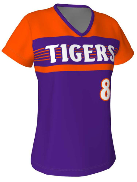 Quick Ship - "Grounder" Custom Sublimated Cap Sleeve Softball Jersey Quick Ship Jerseys - 5 Days All Sports Uniforms