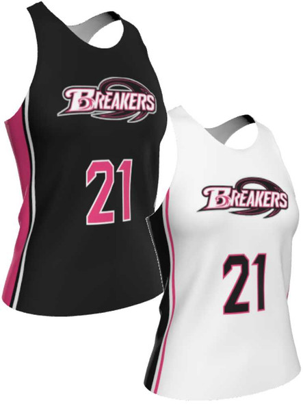 Dawg - Ladies/Girls "Relentless" Custom Sublimated Reversible Lacrosse Pinnie Ladies Reversible Pinnies All Sports Uniforms