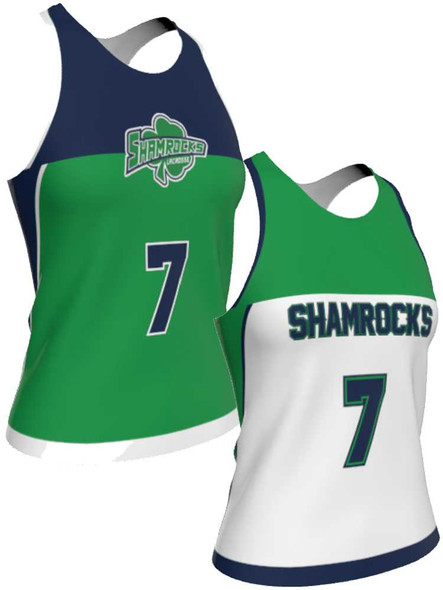 Dawg - Ladies/Girls "Earned" Custom Sublimated Reversible Lacrosse Pinnie Ladies Reversible Pinnies All Sports Uniforms