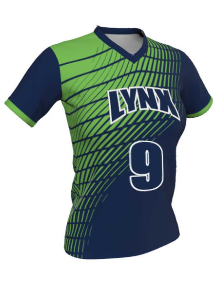 Dawg - Ladies/Girls "Frontline" Custom Sublimated Short Sleeve Lacrosse Game Jersey Ladies Non-Reversible Jerseys All Sports Uniforms