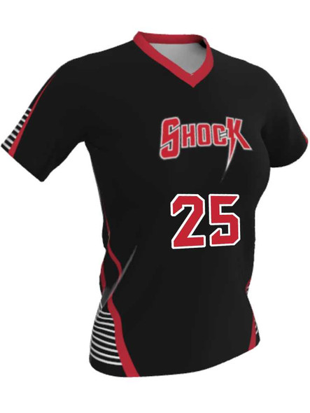 Dawg - Ladies/Girls "War Ready" Custom Sublimated Short Sleeve Lacrosse Game Jersey Ladies Non-Reversible Jerseys All Sports Uniforms