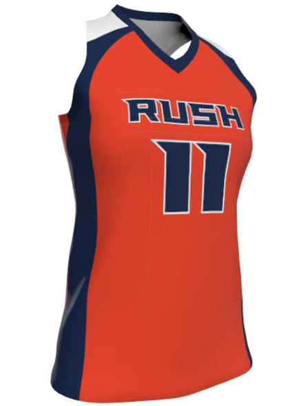 Dawg - Ladies/Girls "Iron Muzzle" Custom Sublimated Racerback Lacrosse Game Jersey Racerback All Sports Uniforms