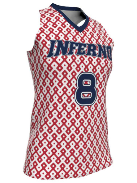 Dawg - Ladies/Girls "Night Hunt" Custom Sublimated Racerback Lacrosse Game Jersey Racerback All Sports Uniforms