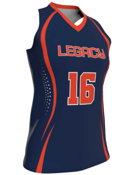Dawg - Ladies/Girls "No Mercy" Custom Sublimated Racerback Lacrosse Game Jersey Racerback All Sports Uniforms