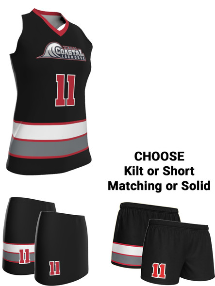 Dawg - Ladies/Girls "Top Dawg" Custom Sublimated Racerback Lacrosse Uniform