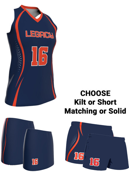 Dawg - Ladies/Girls "No Mercy" Custom Sublimated Racerback Lacrosse Uniform