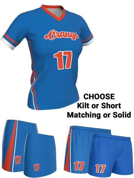 Dawg - Ladies/Girls "Shadow Pack" Custom Sublimated Short Sleeve Lacrosse Uniform Short Sleeve All Sports Uniforms