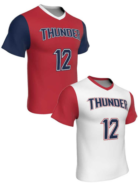 Mens/Youth "Pure Bred" Custom Sublimated Reversible Short Sleeve Lacrosse Game Jersey Short Sleeve All Sports Uniforms